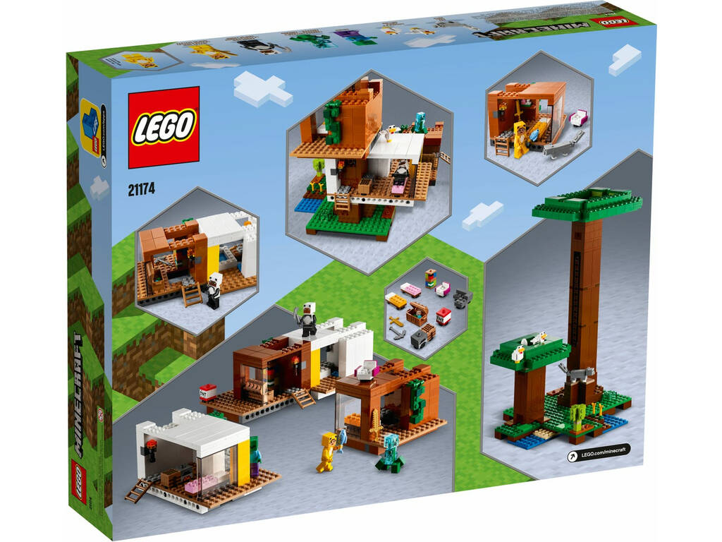 Lego Minecraft La Casa Del Arbol Moderna 21174 Juguetilandia