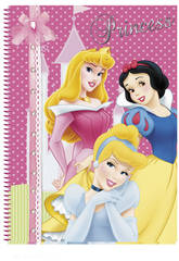 imagen Block A4 80 hojas cuadriculado Princesas