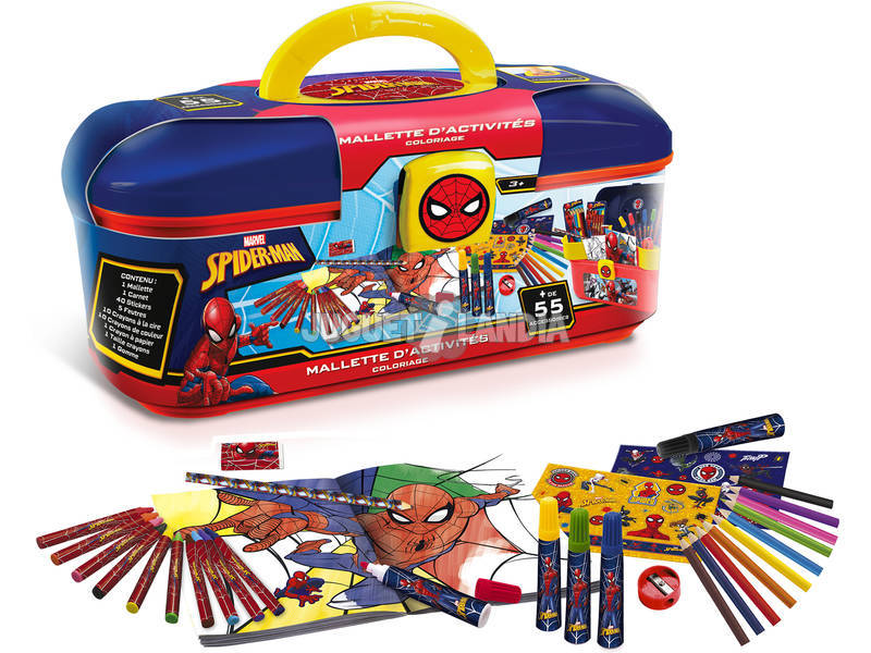Spiderman Maletin Colors 55 Peças Brinquedos Canal SPC224