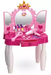 Toletta Bellezza Principessa Cuori Con Accessori e Connettore MP3 71x49x29cm