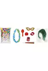 Sachet de Cotillons Transparent Aléatoire 9 pièces Différentes
