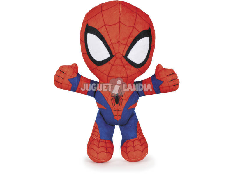 Peluche Marvel Squish Beanies 25 cm. Spiderman TY 39254 - Juguetilandia