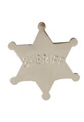 Estrella del Sheriff de Metal de 5,5 cm.