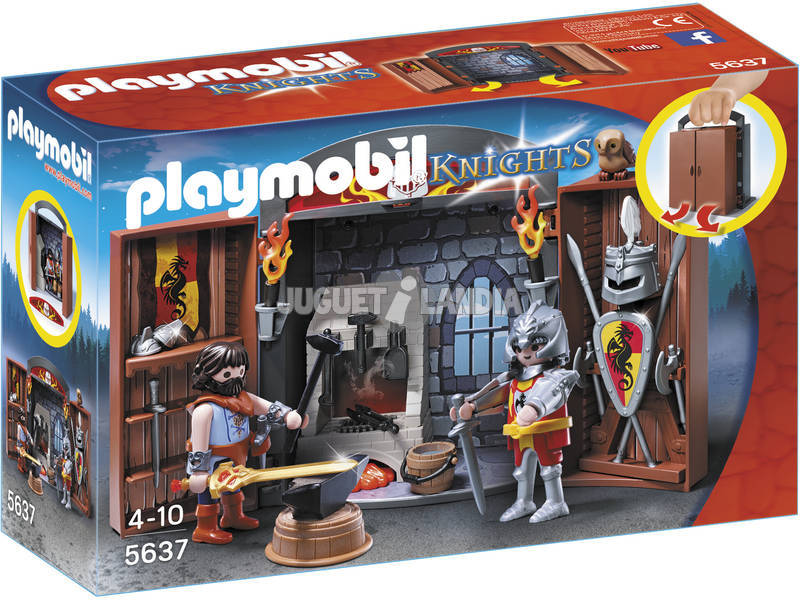 Playmobil Coffre Chevalier et Forgeron 5637