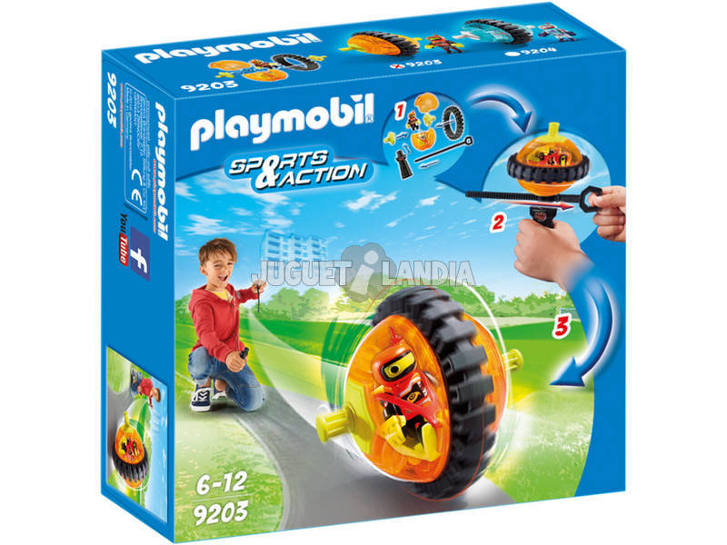 Playmobil Speed Roller arancio con Robot 9203
