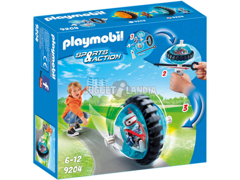 Playmobil Sports & Action Speed Roller blu con robot 9204