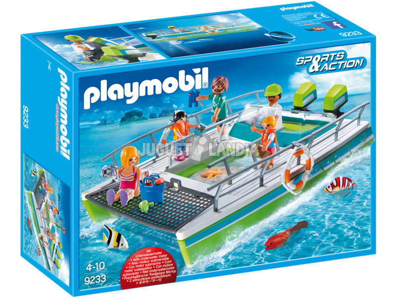 Playmobil Catamaran à Fond de Verre avec Moteur Submersible 9233