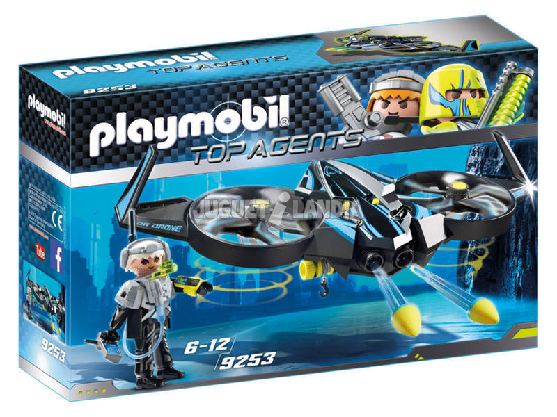 Playmobil Top Agents Mega Drone con Sergente K 9253