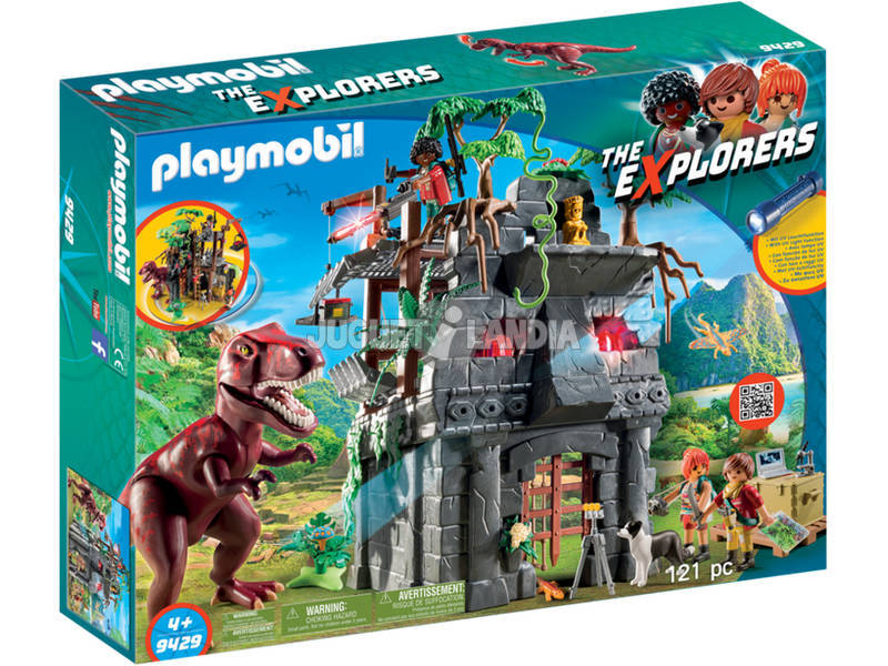 Playmobil Campamento Base Con T-Rex 9429