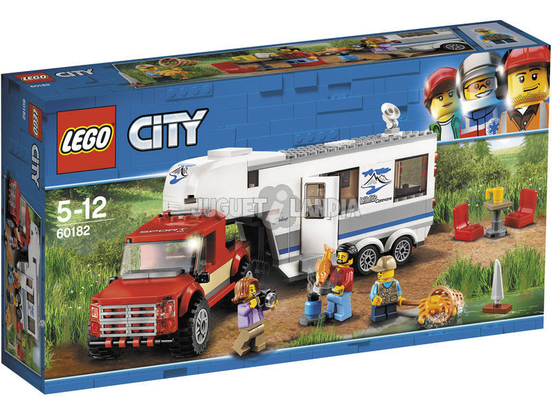 Lego City Pickup e Caravan 60182