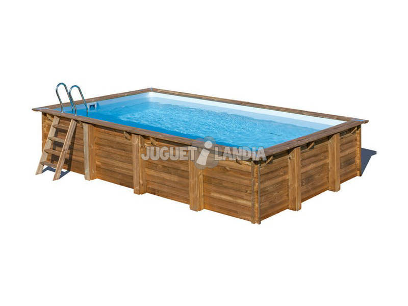 Pool rechteckig Holz Evora 600x400x133 Cm. Gre 790094