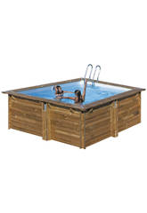 Piscina Cuadrada Madera Carra 300x300x119 Cm. Gre 790093
