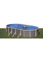 Piscina Ovalada Imitación Ratán 760x460x135 Cm Gre Kitprov760h