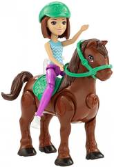 imagen Barbie On The Go Muñeca Con Mini Poni Surtido Mattel FHV60