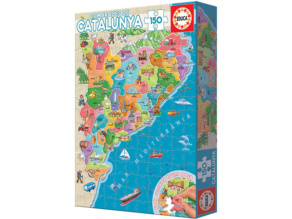 Puzzle 150 Regionen von Catalunya Educa 17269