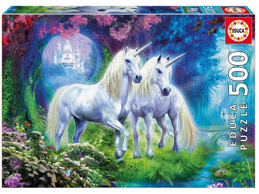 Puzzle 500 Unicornios En El Bosque 17648