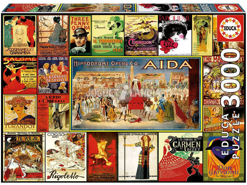 Puzzle 3000 Collage De Óperas Educa 17676