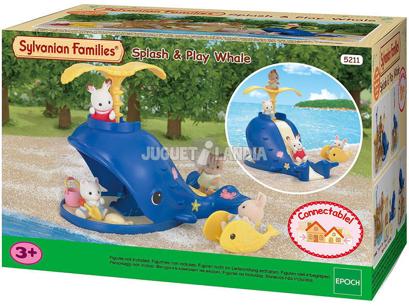 Sylvanian Families Parco Giochi in miniatura a forma di Balena con Scivolo Epoch 5211