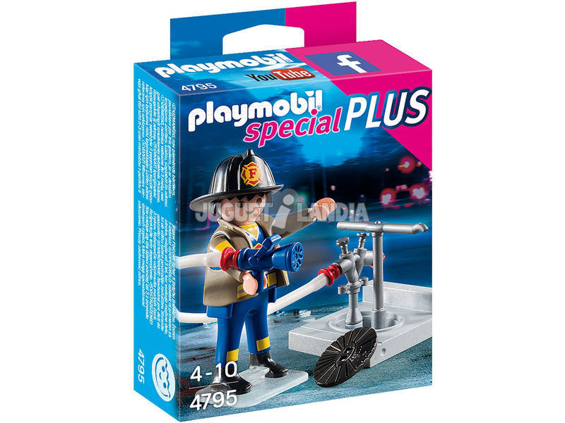 Playmobil Bombeiro com Mangueira 