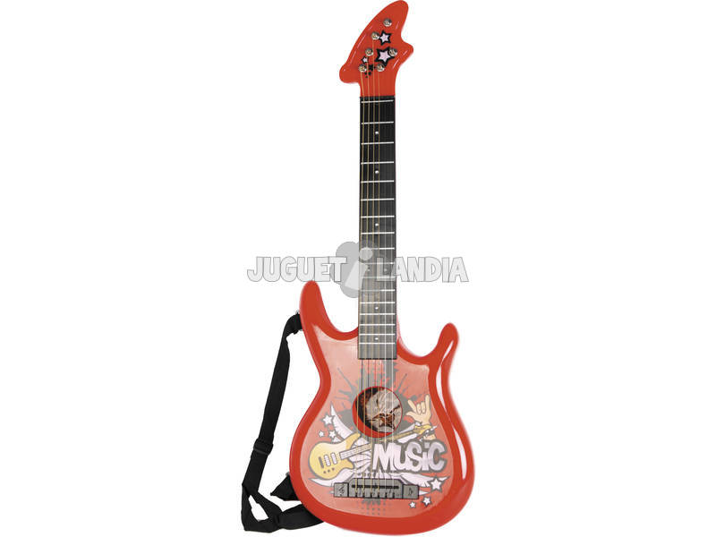 Instrumento Musical Guitarra Rock N Roll Infantil 80x28x6cm