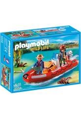 Playmobil Braconniers avec Bateau