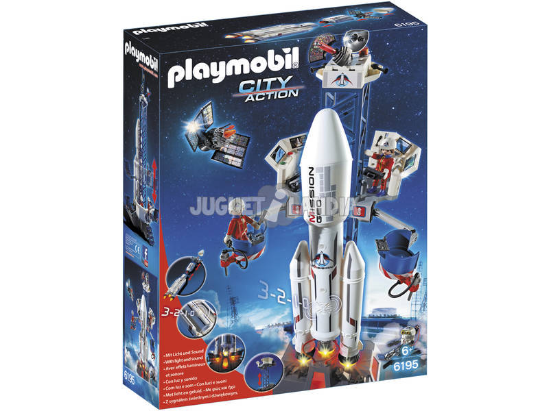 Playmobil Cohete con Plataforma de Lanzamiento