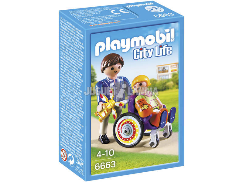 Playmobil Child em cadeira de rodas