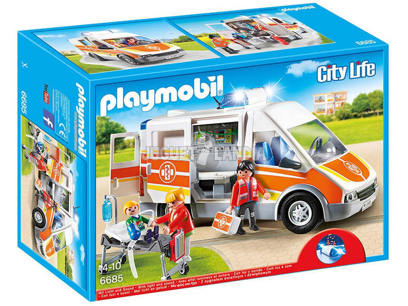 Playmobil Ambulancia con Luces y Sonido 6685