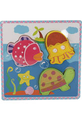 Puzzle in Legno Animali Marini
