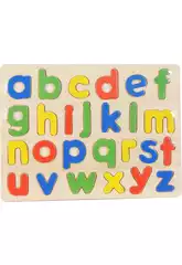 Puzzle en Bois Lettres Minuscules 26 pièces 30 x 23 cm 