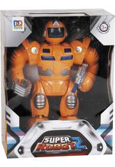 imagen Super Robot Naranja Luces y Sonidos 25x19x7cm
