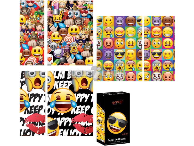 Papel de regalo Emoji 200 x 70 cm.