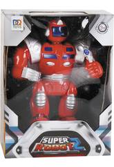 imagen Super Robot Rojo Luces y Sonidos 25x19x7cm