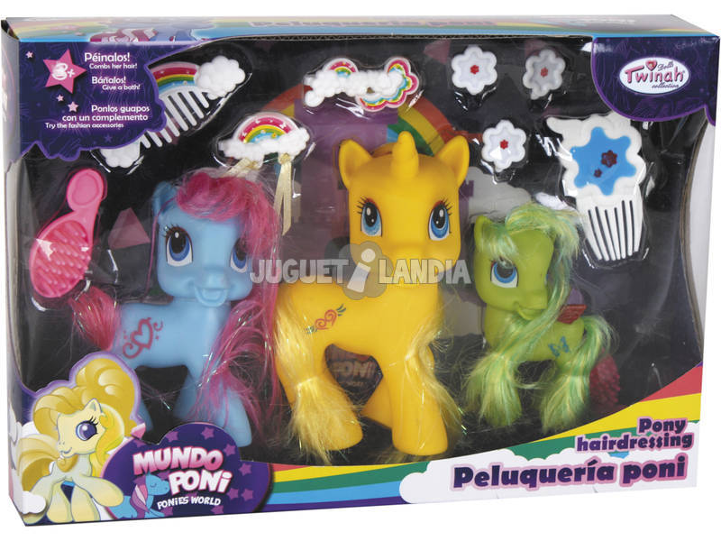 Set 3 Pony con Accessori