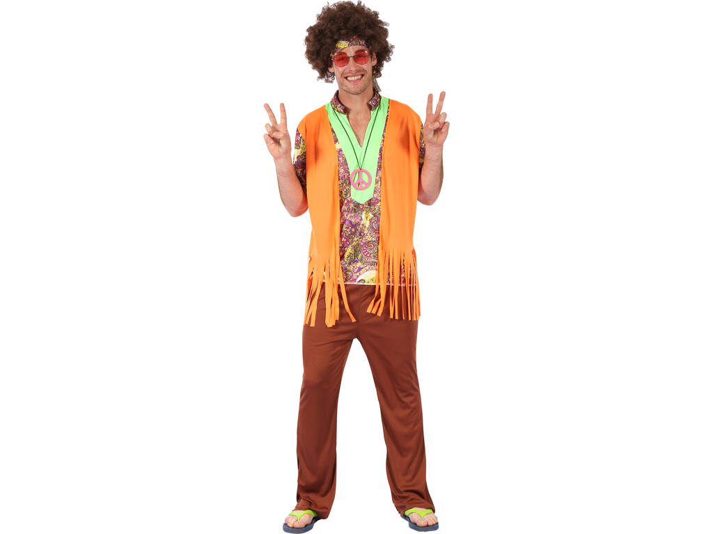 Kostüm Hippie für Mann Größe L