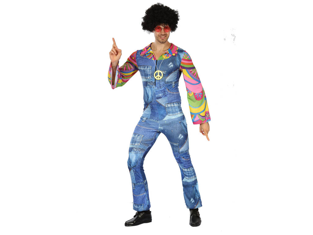 Kostüm Hippie Jeans für Mann Größe L