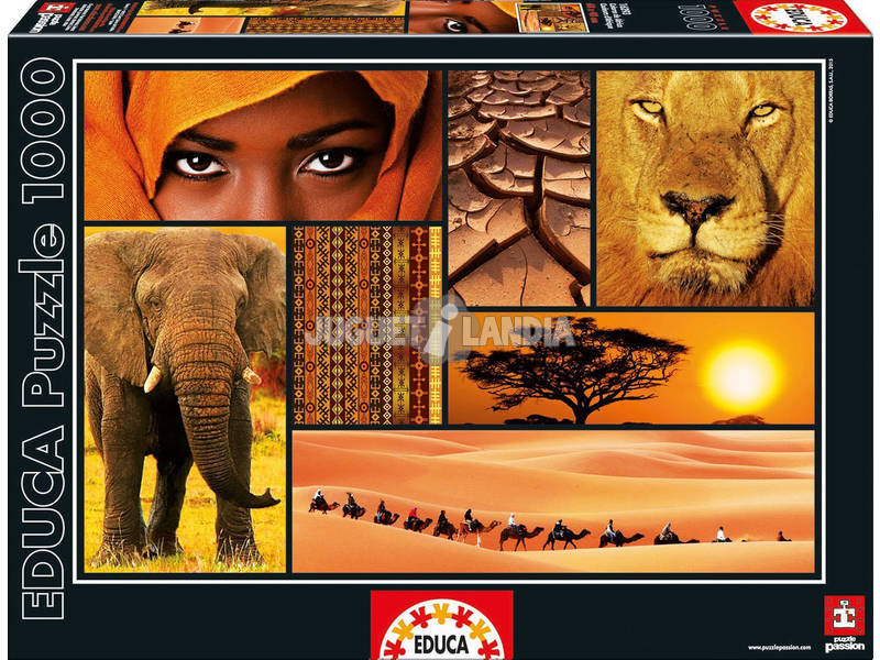 Puzzle 1000 Farben von Afrika