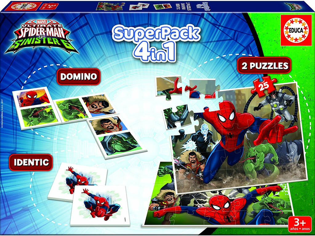 Educa SuperPack Spiderman Vs Sinister
