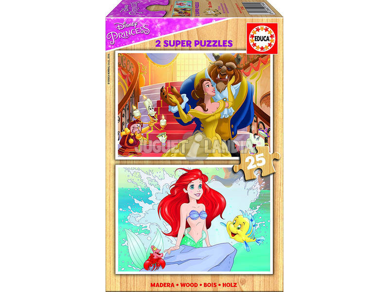 Puzzle Prinzessin 2x25 Disney 26x18 cm Educa 17164