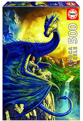 Puzzle 500 Eragon And Saphira Ciruelo 34x48 cm EDUCA 17311