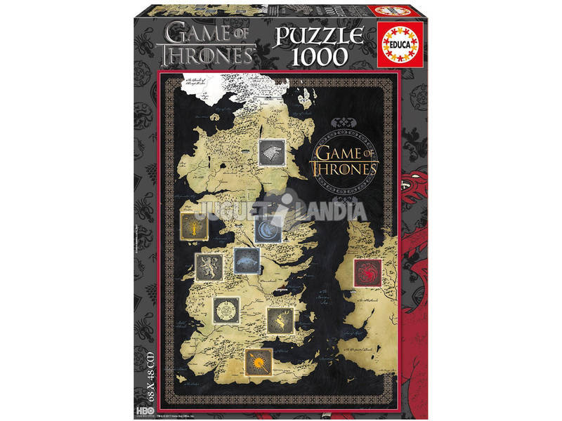 Puzzle 1000 Game of Thrones 68x48 cm EDUCA 17113