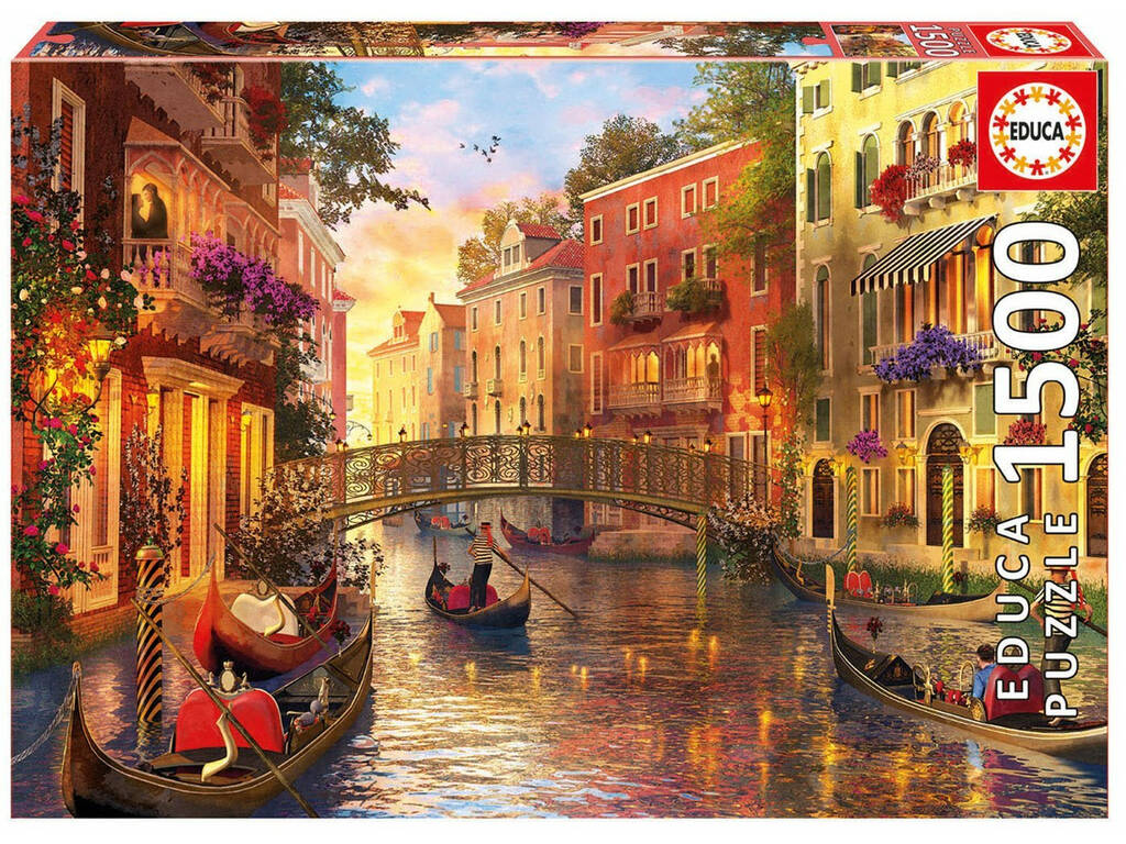 Puzzle 1500 Atardecer en Venecia
