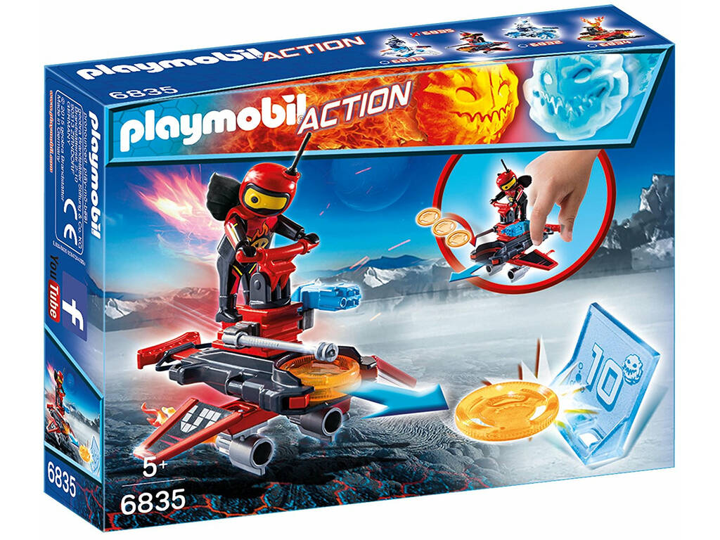 Playmobil Feuerroboter mit Launcher 6835