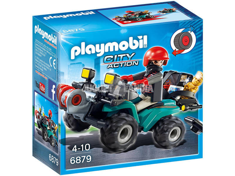Playmobil Quad avec Treuil et Bandit 6879