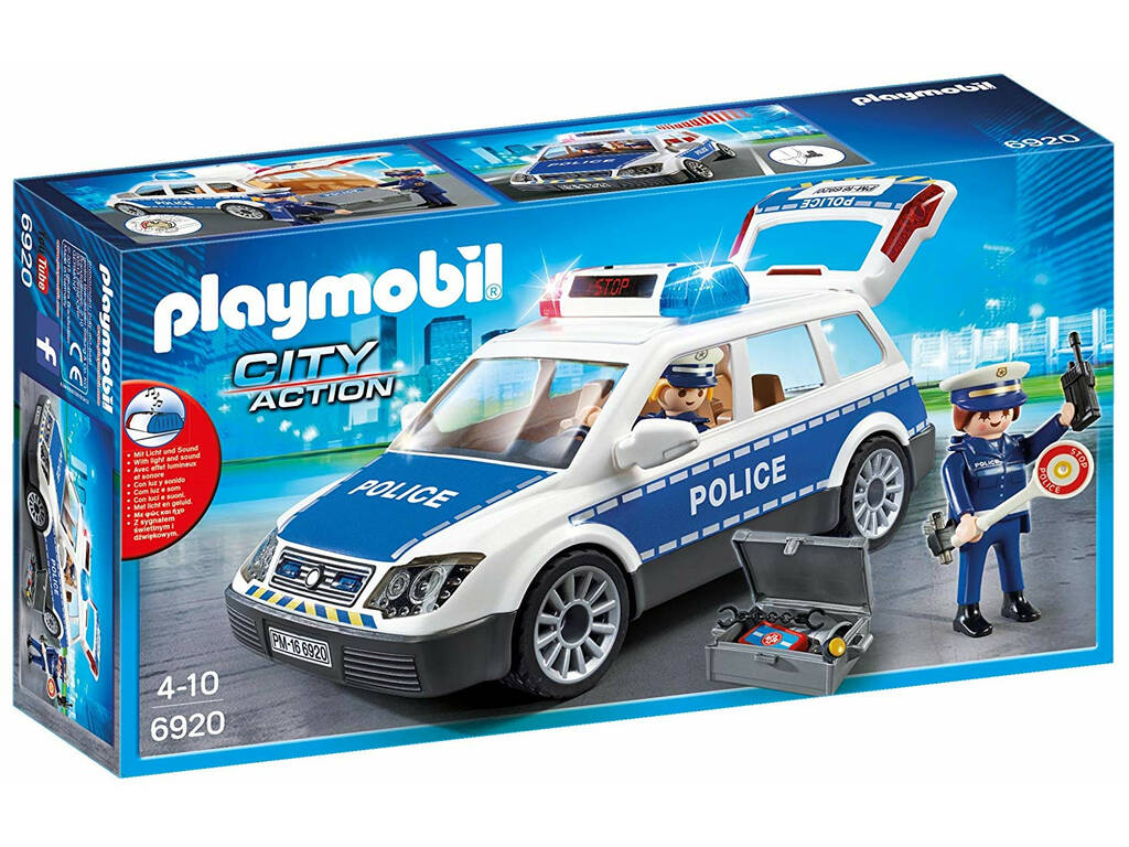 Playmobil Coche Policía con Luces y Sonido 6920