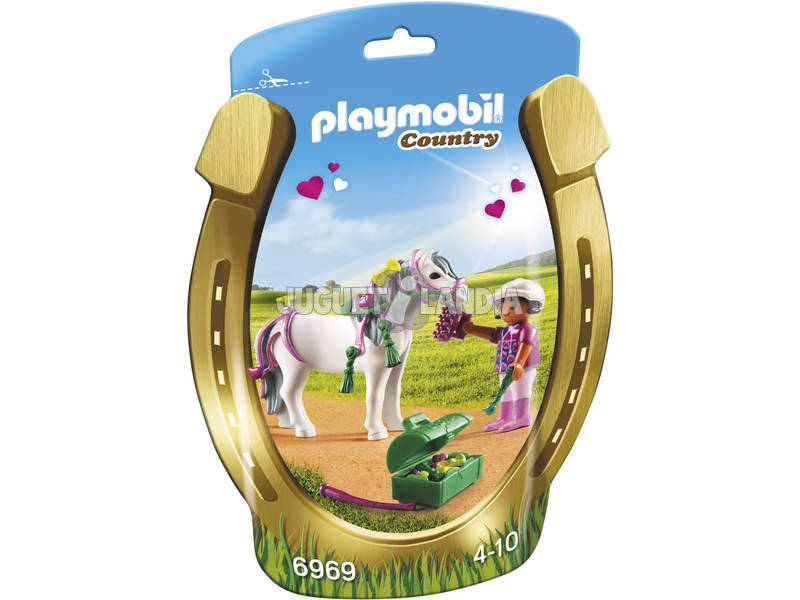 Playmobil Jinete con Poni Corazón 6969