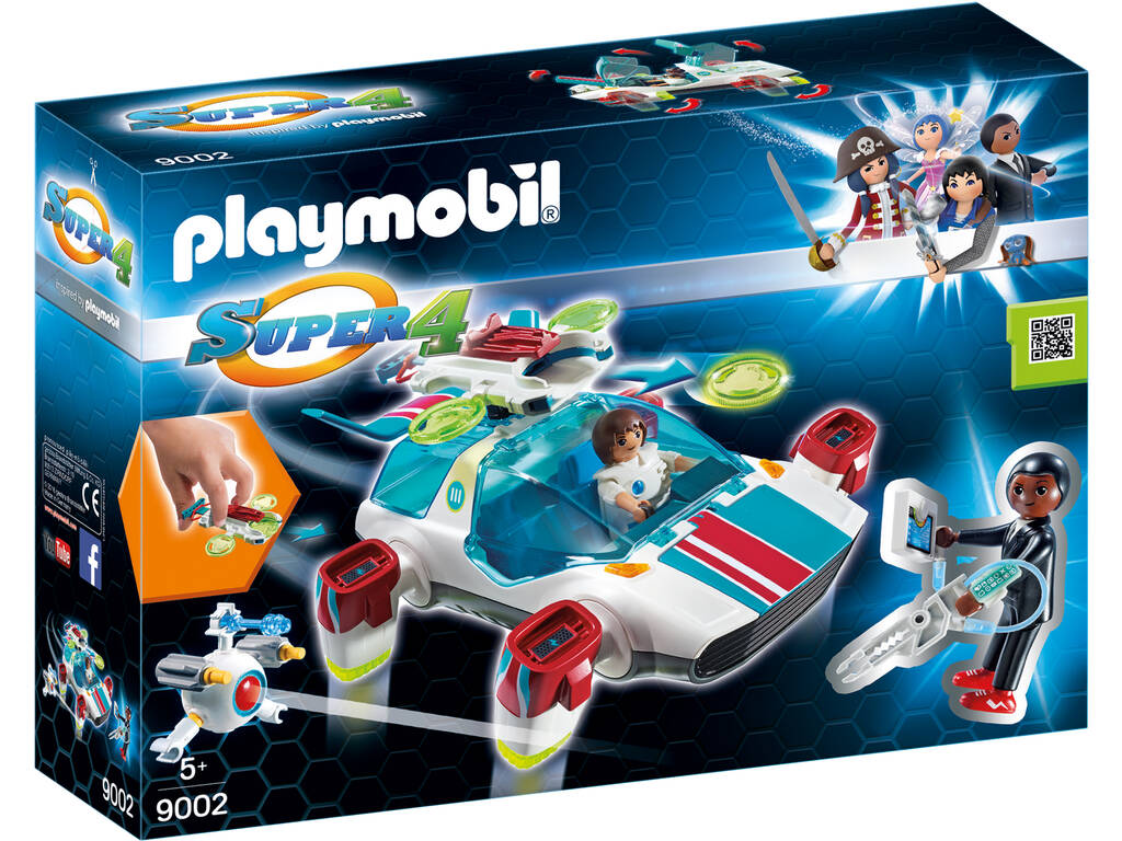 Playmobil Fulgurix com Agente Gene 9002
