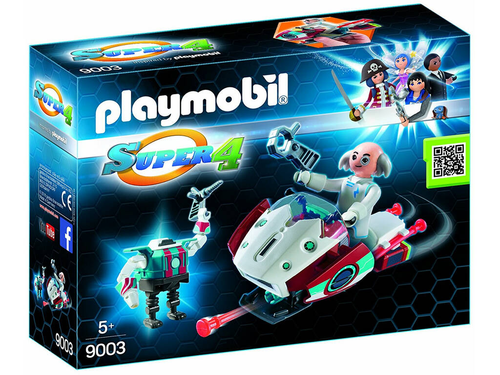 Playmobil Skyjet com Dr. X e Robô 9003