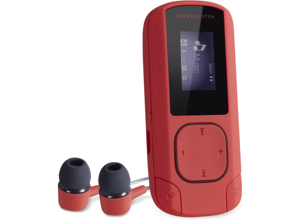 Energy MP3 Clip Coral 8GB Radio FM y MicroSD
