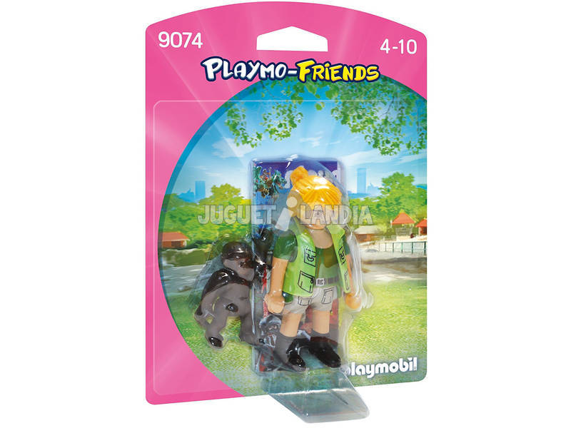 Playmobil Figure Soigneuse Avec Bébé Gorille